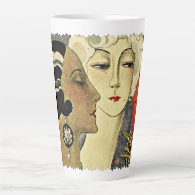 Caneca De Café Latte Art Deco Era Ladies (Frente)