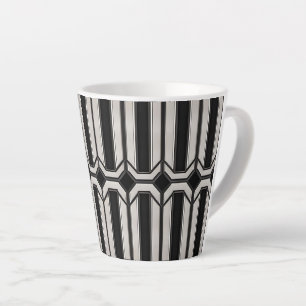 Caneca De Café Latte Art Deco Geométrico 12oz Mug