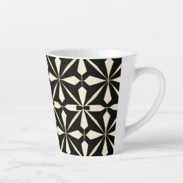 Caneca De Café Latte Art Deco Geométrico 12oz Mug