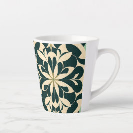 Caneca De Café Latte Art Deco Geométrico 12oz Mug