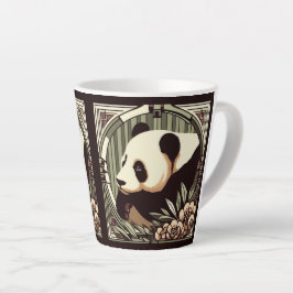 Caneca De Café Latte Art Deco Panda Bear 12oz Mug