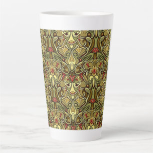 Caneca De Café Latte Art Nouveau Wallpaper Latte Mug