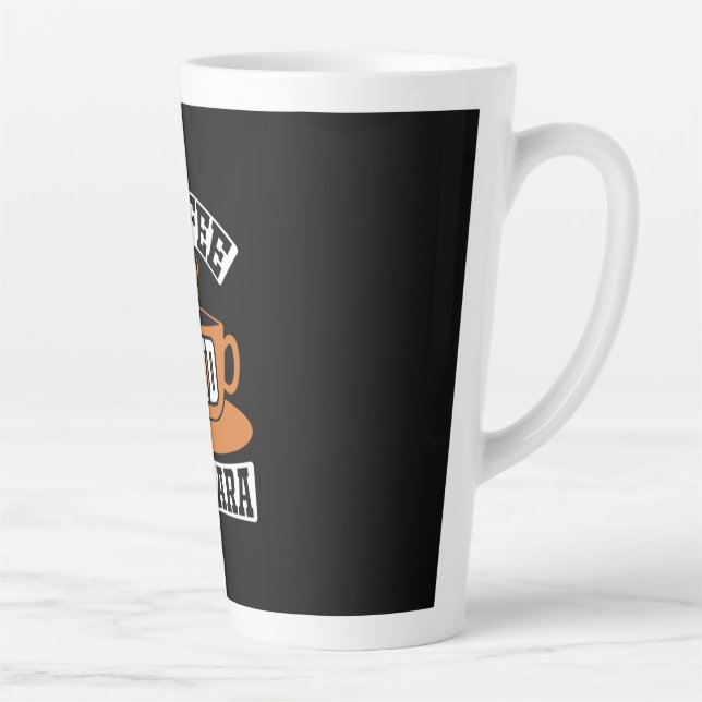 Caneca De Café Latte Arte de Café Café e Máscara (Direita)