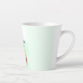 Caneca De Café Latte Arte de Citação de Sonho de Peixe Koi – "Siga Seus
