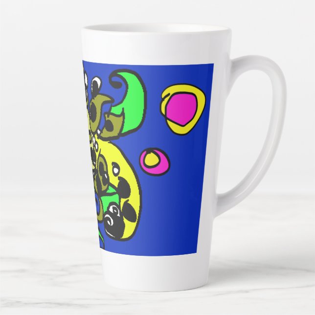 Caneca De Café Latte arte de dragão marinho (Direita)