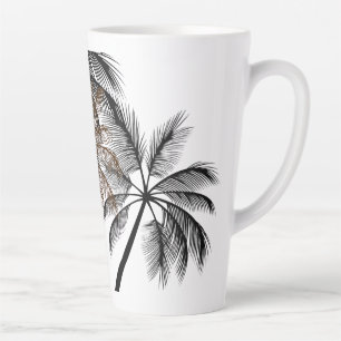 Caneca De Café Latte Arte de Motivação de Palmeira – Totalmente Persona