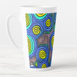 Caneca De Café Latte Arte de rabisco