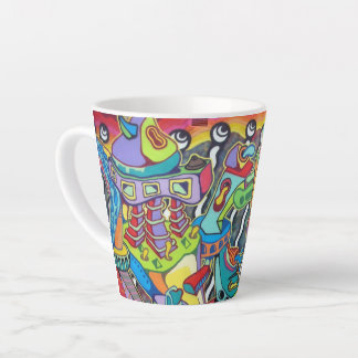 Caneca De Café Latte Arte de rua / Mural