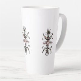 Caneca De Café Latte Arte do Símbolo Tifinagh Amazigh – camisola Berber