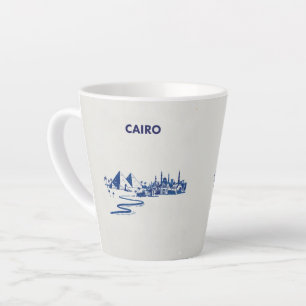Caneca De Café Latte arte egípcia
