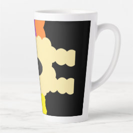 Caneca De Café Latte Arte padrão de quebra-cabeça mistura cores com pre