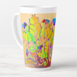 Caneca De Café Latte Arte por Micheal Dragon Latte Mug