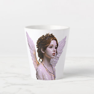 Caneca De Café Latte Arte Sonhadora Angelical Etérea