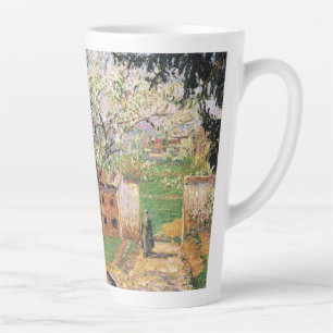 Caneca De Café Latte Árvore de ameixa de flores, Eragny Camille Pissarr