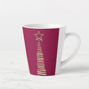 Caneca De Café Latte Árvore de Natal Frustrada