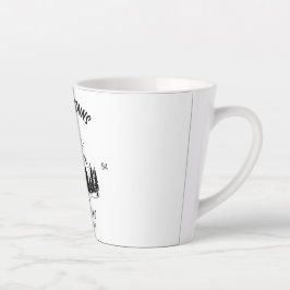 Caneca De Café Latte As montanhas estão chamando e aqui vamos nós
