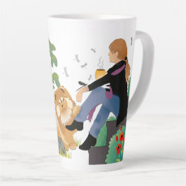 CANECA DE CAFÉ LATTE ÀS VEZES SENTO-ME E PENSO: