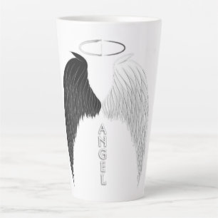 Caneca De Café Latte Asas de anjo