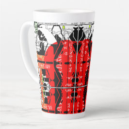 Caneca De Café Latte Asemia Propriedades do Lago Geranium