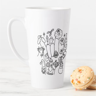 Caneca De Café Latte ASL ILY – Winter Vibes 