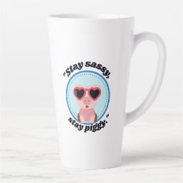 Caneca De Café Latte aspas de porcos tranquilos