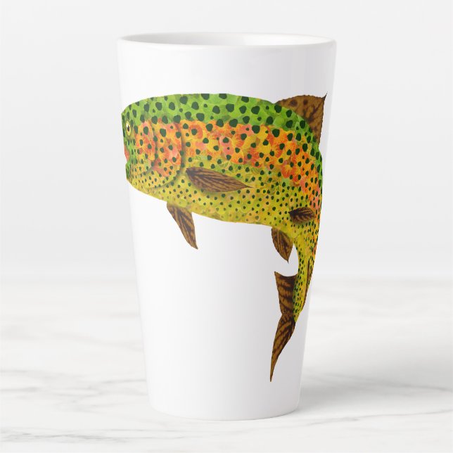 Caneca De Café Latte Aspen Arco-Íris Folha 1 (Frente)