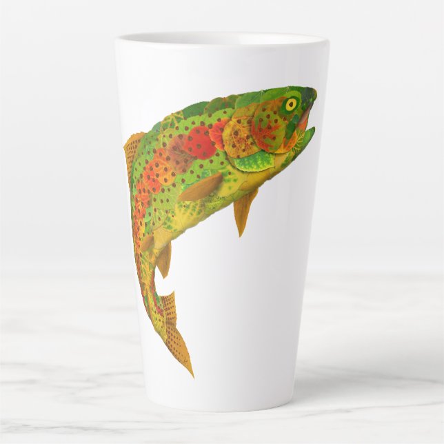 Caneca De Café Latte Aspen Arco-Íris Folha 5 (Frente)