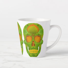Caneca De Café Latte Aspen Folha Skull 10