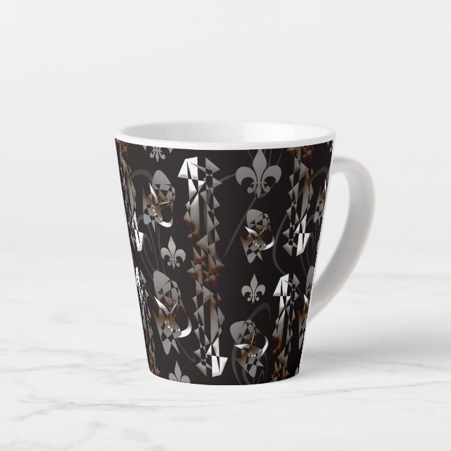 Caneca De Café Latte Assault on the Medieval Castle 4 (Ângulo direito)