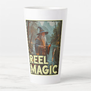 Caneca De Café Latte Assistente de pesca Whimsic