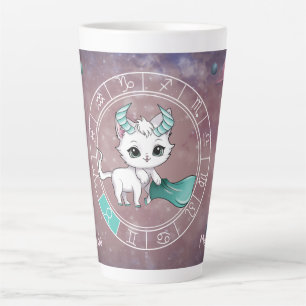 Caneca De Café Latte Astrologia do Planeta de Rodas Cegueira Zodiac Tau