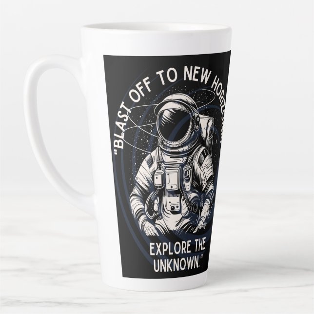 CANECA DE CAFÉ LATTE ASTRONAUT CITOTE , SAIU PARA NOVO HORIZONTE (Esquerda)