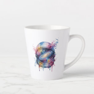 Caneca De Café Latte Astronauta