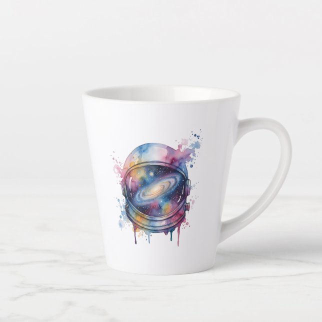 Caneca De Café Latte Astronauta (Direita)