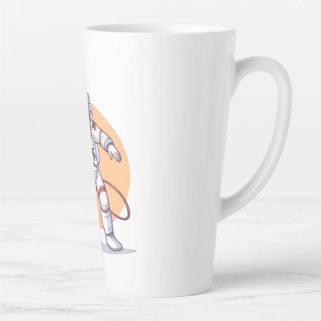 Caneca De Café Latte Astronauta con café (Direita)