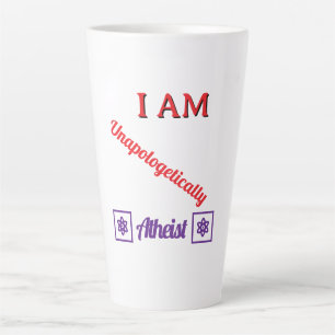 Caneca De Café Latte Ateu sem Desculpas
