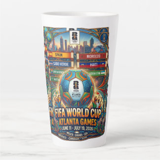 Caneca De Café Latte Atlanta Geórgia Copa do Mundo FIFA 2026
