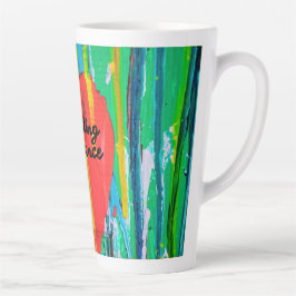 Caneca De Café Latte Atraindo Abundância