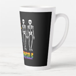 Caneca De Café Latte Atrevo-Me A Ser Você Mesmo Halloween A Dabbing Ske