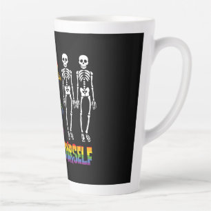 Caneca De Café Latte Atrevo-Me A Ser Você Mesmo Halloween A Dabbing Ske