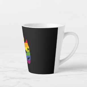 Caneca De Café Latte Atriz de Ator da Fila LGBT Rainbow Teatral