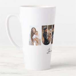 Caneca De Café Latte Auntie Photo Collage Latte Mug