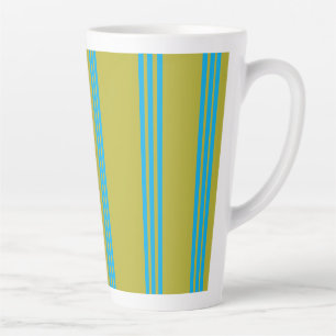 Caneca De Café Latte Aura de Oliva Azul