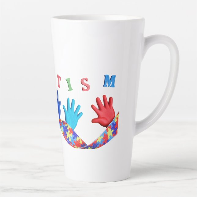 Caneca De Café Latte Autism (Direita)
