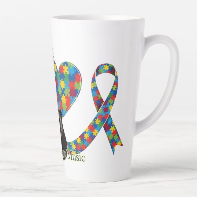 Caneca De Café Latte Autism (Direita)