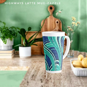 Caneca De Café Latte Autoestradas