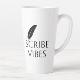 Caneca De Café Latte Autor Escritor Poeta Vibes de Escriba