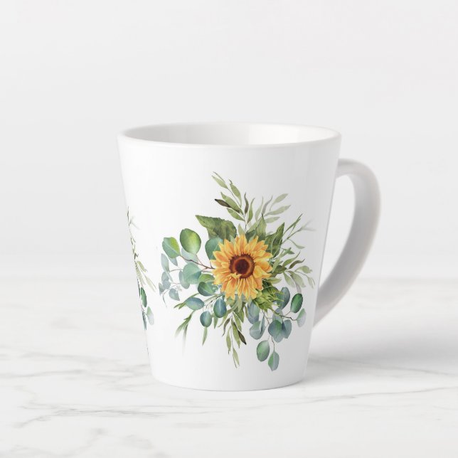 Caneca De Café Latte Autumn Cozy Fall Mug (Ângulo direito)