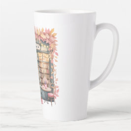 Caneca De Café Latte Autumn Dreams Café Tasses — Cozy Floral Bookshop