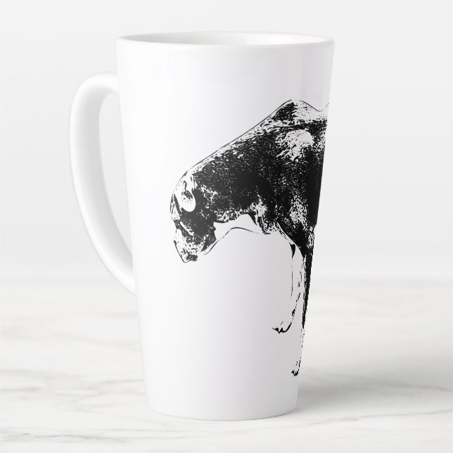 Caneca De Café Latte Autumn Guardian em Tinta (Ângulo esquerdo)